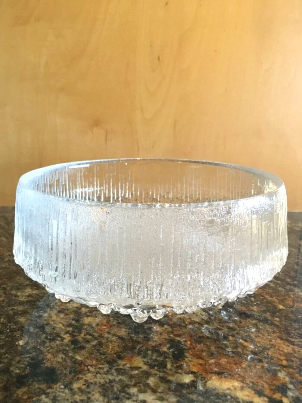 MCM Ultima Thule Iittala Tapio Wirkkal Mouth Blown 7.5" Bowl Scandinavian